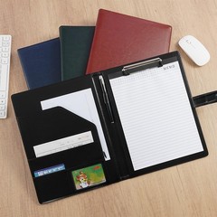 Faux Leather Portfolio with Clipboard – A4/Letter Size Legal Pad Holder, Resu…