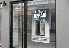 iPhone Apple Cell Phone Repair Single Poster Sign Banner – iOS Samsung Galaxy