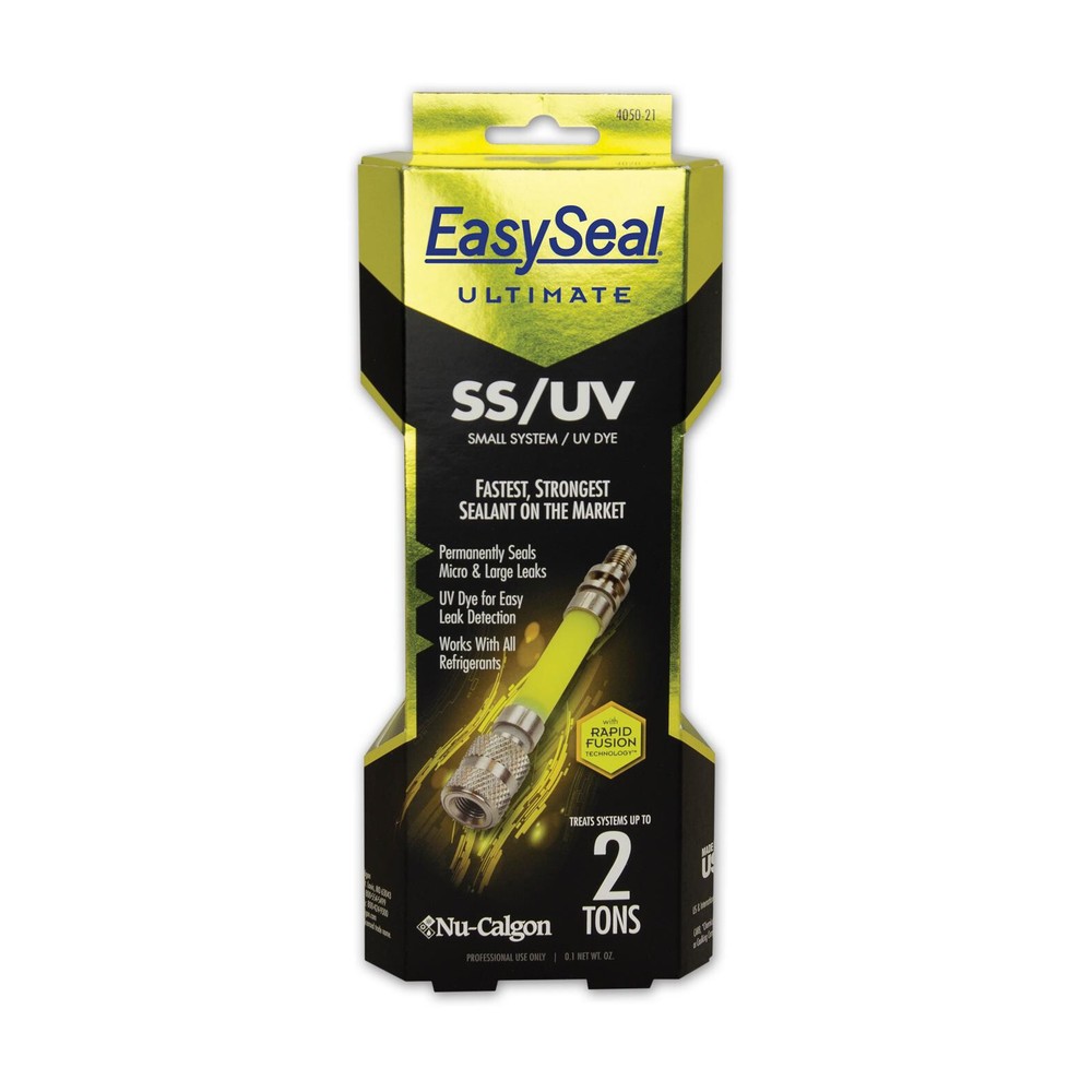Nu-Calgon 4050-21 EasySeal SS/UV Direct Inject Sealant, Treats Fractional to 1.