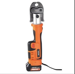 VEVOR Press Tool 18V Electric Pipe Crimping Tool for 1/2″ 3/4″ 1″ Copper Pipes