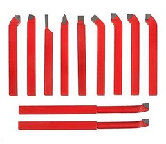11 PCS 5/16“ CARBIDE TIP TIPPED CUTTER TOOL BIT CUTTING SET METAL LATHE TOOLING