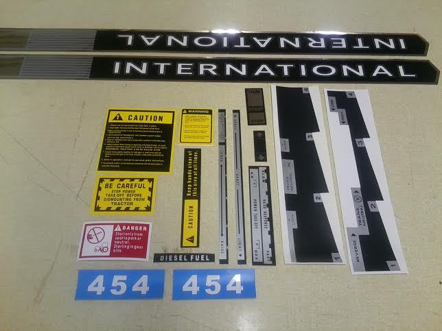 International 454 Decals