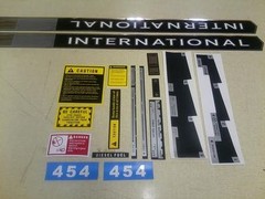 International 454 Decals