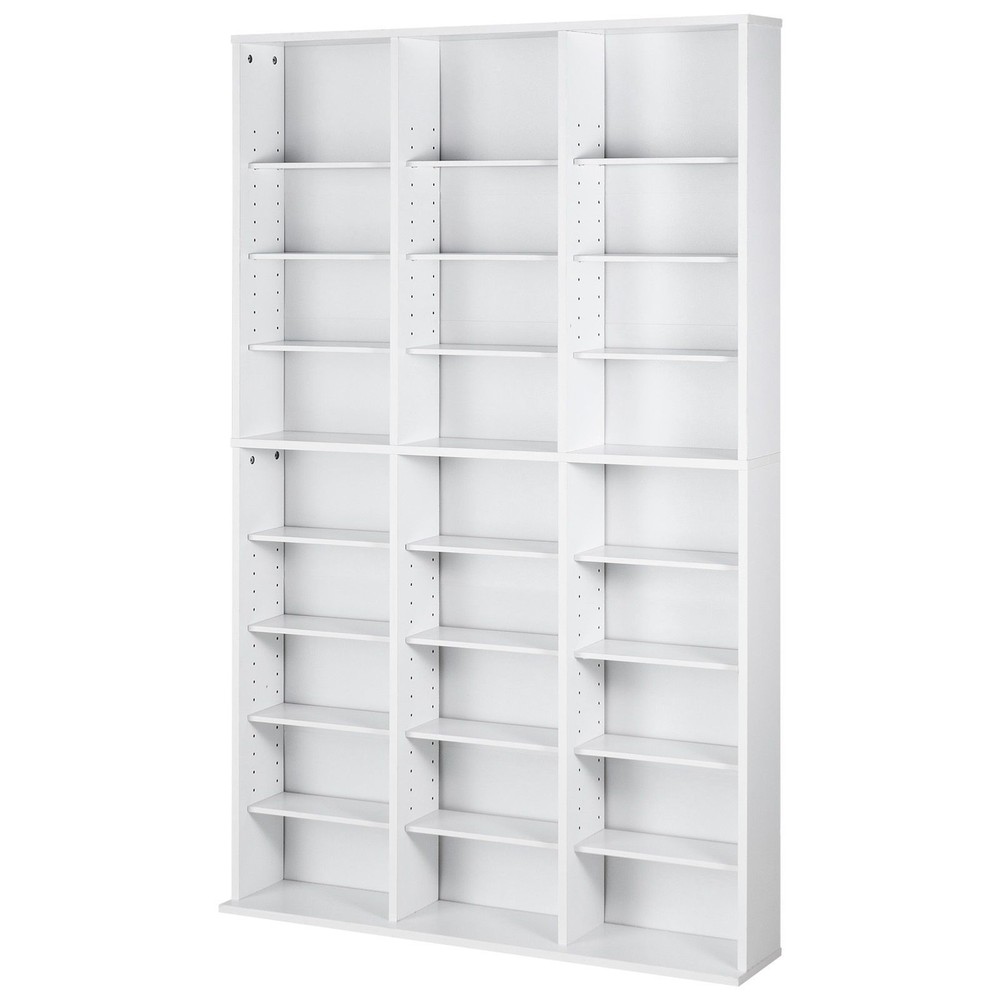 Media Storage Cabinet, 9 – layer DVD Shelf Holds up to 756 CDs, Adjustable CD