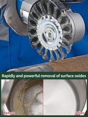 4in Crimped Wire Wheel Brush 5/8-11 Angle Grinder Rust Removal