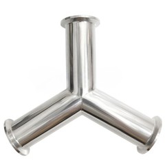 1.5″-4″ Tri Clamp Equal 3 Ways Y 304 Stainless Sanitary Ferrule Pipe Fitting