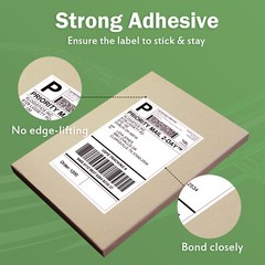 220-1100-4400 Shipping Label 8.5 x 5.5 Half Sheet 2 Per Sheet Self Adhesive USA