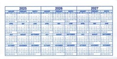 12 Pack Checkbook Registers with 2025 2026 2027 Calendars Made in USA