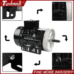 2 HP General Electric Motor 3 Phase 56C Frame 1800 RPM TEFC 230 / 460 Volt New