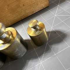 Balance Weight Set Grams (1-50g) (2 x 100g, 200g, 500g, 1kg, & 2kg) Brass 14pc.