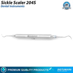 Sickle Scaler 204S Dental Hand Instruments Pro Periodontal Hygiene Pick Tool New