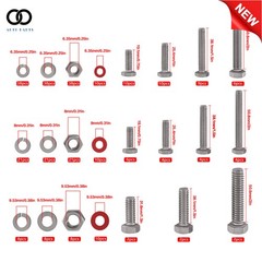 300 × Nuts and bolts Assortment Kits 1/4-20 5/16-18 3/8-16 304 Stainless Steel