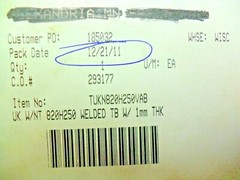 CONVEYOR BELTING 82″ x 2 1/2″ x 1mm thk welded 820H250 – TUKN820H250VAB NEW