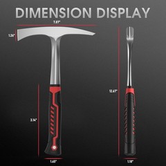 Welding Chipping Hammer, 28oz Slag Remover with Shock-Absorbing Grip