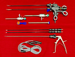 10pc-Laparoscopic Surgery Full Set With Clip Applicator 5mmx330mm SS Reusable