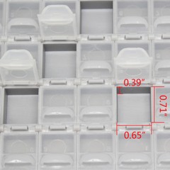 Empty BOX-ALL enclosures SMD SMT resistor capacitor Organizer 0805 0603 0402 lid