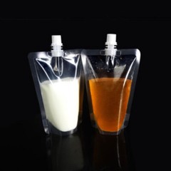 Multi-Size & Color Glossy Mylar Stand up Drinking Pouches w/ Spout & Funnel