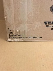 NEW Pactiv Newspring NC718B 16 Oz Microwaveable Round Container & Lid, 150/Case