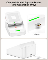 Dock for Square Reader 2Nd Generation, Holder Stand for Square Card Reader 2 Gen