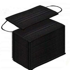 20 Box -Dre Health 3 Ply Disposable Face Masks, 50 Count Ea Box 1000 Total BLACK