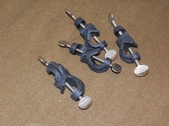FOUR – Cast 90 Degree Lab Rod Clamps