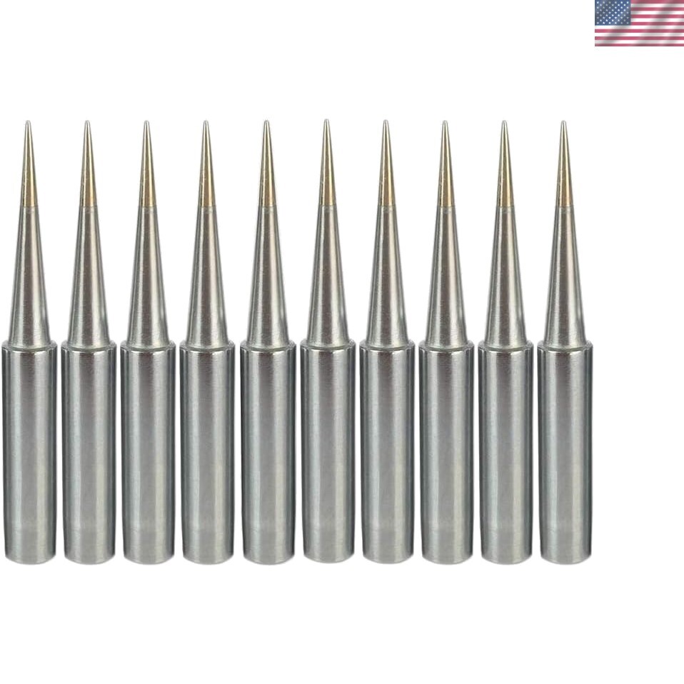 10 900M-T Soldering Iron Tips – Compatible with Multiple Brands