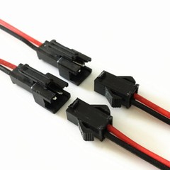 2-Pin For JST SM Plug Male+Female Connector 22 AWG 10CM Electrical Cable Wire