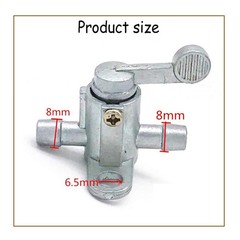 Acxico 1Pcs 5/16′ In-Line Straight Fuel Gas Shut Cut Off Valve Switch 8mm…