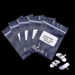 100 Pcs 10 Packs Dental Orthodontic Lingual Sheath Left/Right with Hooks