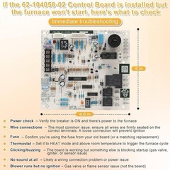 New Upgrade 62-104058-02 Integrated Furnace Control Board Replacement for Rheem