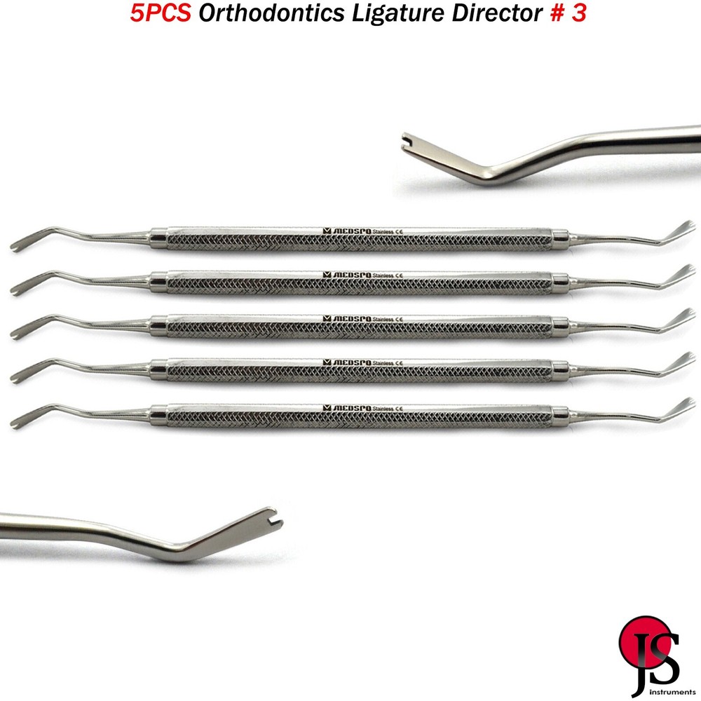 5PCS Orthodontist Ligature Director Archwires Placement Dental Orthodontic