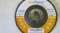 Lot of 17 Aluminum Flap Discs 4-1/2″ x 7/8″ 40 Grit 13300 Max RPM 80 m/s EN13743