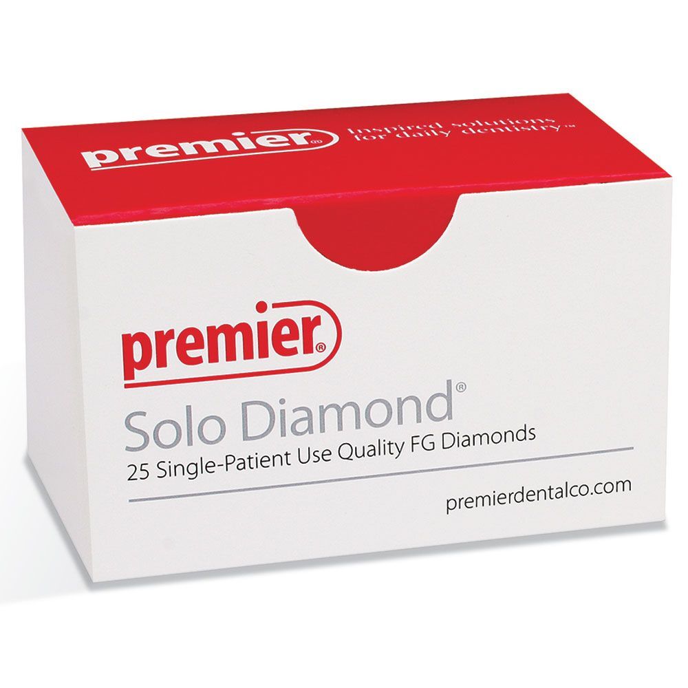 Solo #1908 Coarse Grit Diamond Bur, Egg Shape, Pack of 25