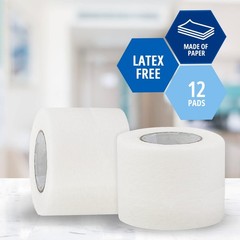 MED PRIDE Hypoallergenic Latex Free 2 Inch x 10 Yards (Pack of 6), White