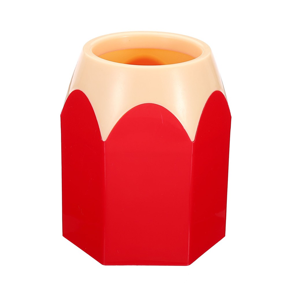 Pencil Holder Pen Holder for Desk Cute Pencil Holders Cup Pencil Shape Red