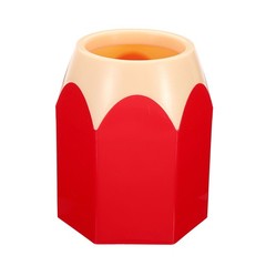 Pencil Holder Pen Holder for Desk Cute Pencil Holders Cup Pencil Shape Red