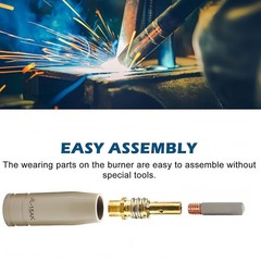 14pcs Mig Welding Nozzle Tips with Non-Stick Coating; Ceramic Welding Nozzle …