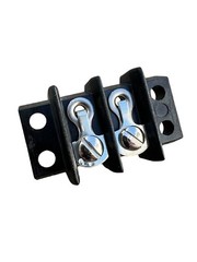 Barrier Strip Dual Barriers 2 Position Terminal CINCH Black 2 Screw Connectors