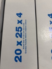 20x25x4 MERV 13 AC Air Filters 6 PACK. Slight Damage Does Not Affect Usability