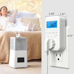 Plug In Watt Meter Power Energy Monitor Backlit LCD Voltage Amps kWh 9 Modes