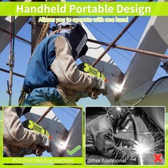 Soldadora portátil de 20-200 A, 110 V, MMA ARC con ajuste de corriente variable