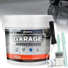 Garage Floor Epoxy Kit, 2K Epoxy Floor Paint with Tools, Epoxy Coating for Concr