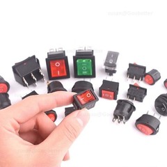 2 3 Position Rectangular Rocker Switch Latching On Off 2/3/4/6 Pin 250V 16A