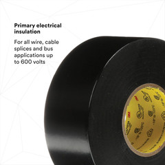3M Scotch Super 33+ Electrical Tape – 3/4 in X 52 Ft, Premium Grade All-Weather