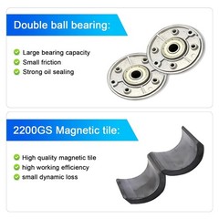 High Torque DC Motor 12 V/24 V Permanent Magnet Motor Mini DC Motor DIY Gener…