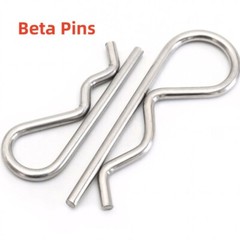 1mm 1.2mm 1.5mm 2mm 2.5mm 3mm 4mm – 6mm R Clip Stainless Steel 304 A2 Beta Pins