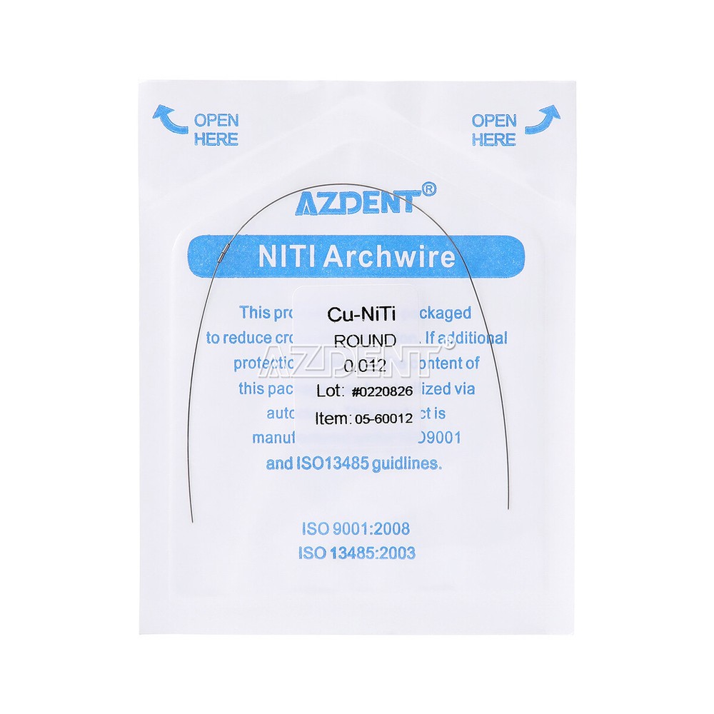 Dental Orthodontic Super Elastic Cu-NiTi Arch Wire With Stops Round/Rectangular