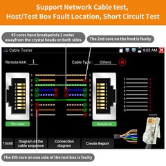 Rsrteng Network Cable Tester Remote Kits NO.1 to 5 or NO.6 to 10 for RJ45 Cat5