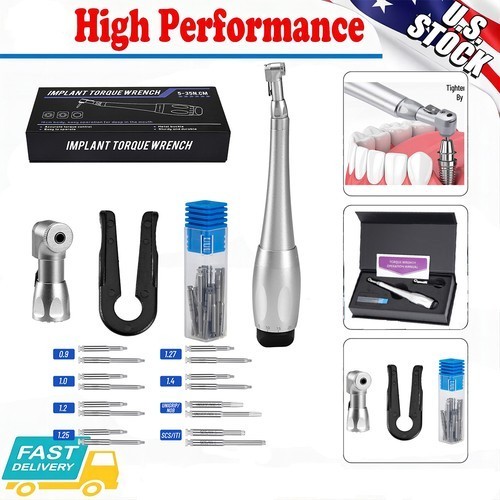 Dental Implant Prosthetic Torque Wrench +Screw Drivers /Implant Locator 3D