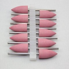50 Pcs Dental Lab Silicone Rubber Polishers Diamond Polishing Burs 2.35 mm